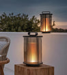 Round Lantern-Styled Solar Garden Lamp